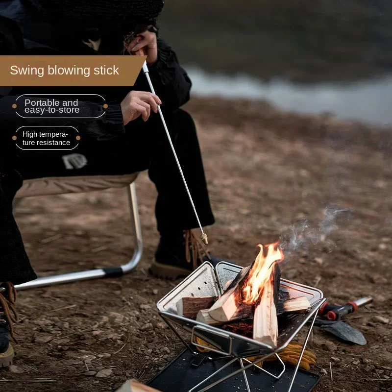 Fire Blower Outdoor Camp Wood Stove Accessories Retractable Portable Stainless Steel Fire Picnic Equipment Camping Accessories
Fire Blower Outdoor Camp Wood Stove Accessories Retractable Portable Stainless Steel Fire Picnic Equipment Camping Accessories
