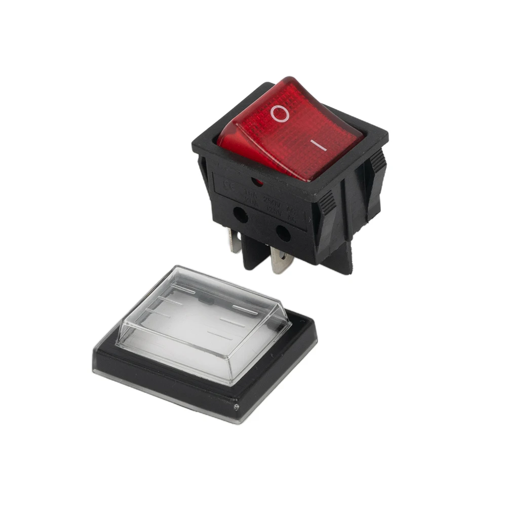 New Practical Rocker Switch Double Card Machine Waterproof Cap Current Kit Replacement 16A 250VAC / 20A 125VAC
New Practical Rocker Switch Double Card Machine Waterproof Cap Current Kit Replacement 16A 250VAC / 20A 125VAC