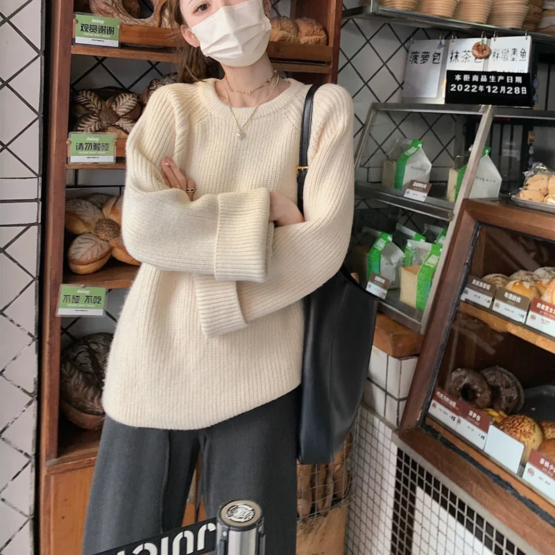 Slouchy vintage vertical knit jumper autumn and winter new simple sweater women's top pin
Slouchy vintage vertical knit jumper autumn and winter new simple sweater women's top pin