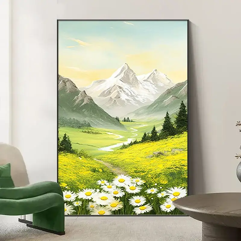 Living room floor painting background wall Senior performance sofa entrance decoration painting
Living room floor painting background wall Senior performance sofa entrance decoration painting