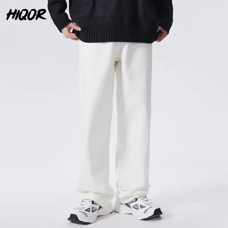 HIQOR Spring Y2k Jeans Black/White Casual Men's Fashion Loose Straight Wide Leg Pants Male Streetwear Hip Hop Pocket Trousers
HIQOR Spring Y2k Jeans Black/White Casual Men's Fashion Loose Straight Wide Leg Pants Male Streetwear Hip Hop Pocket Trousers