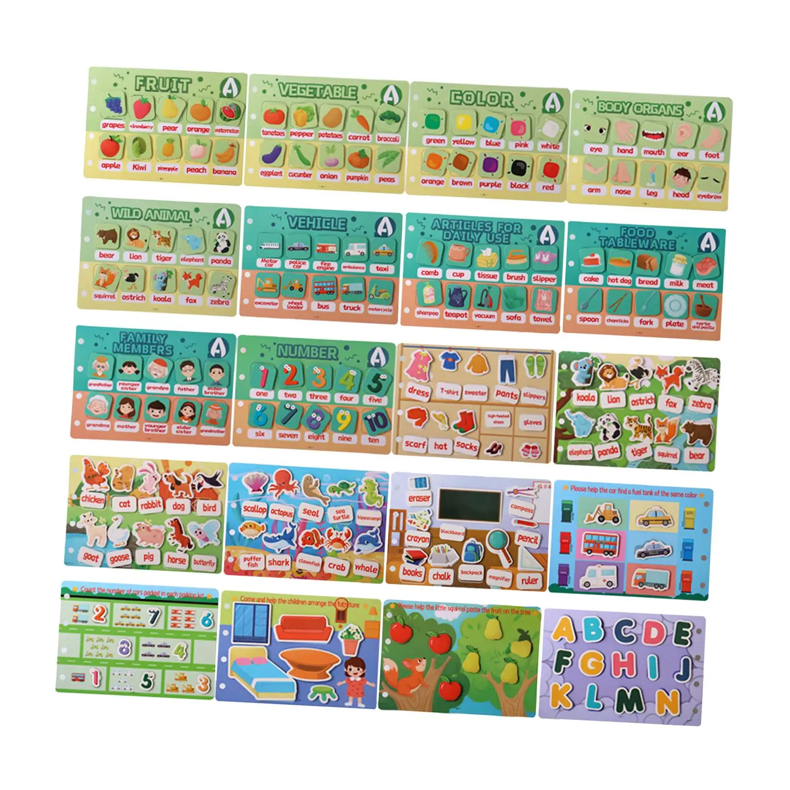 Interactive Activity Books Sensory Toys Early Childhood Life Skills Learning Activities Books for Preschool Boys Kids Ages 3+
Interactive Activity Books Sensory Toys Early Childhood Life Skills Learning Activities Books for Preschool Boys Kids Ages 3+