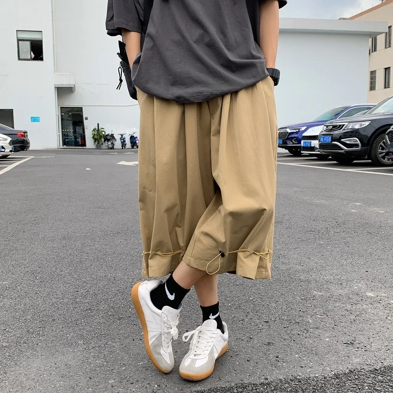 Male Men Loose Casual Shorts Harajuku Yamamoto Style Straight Shorts Ankle Length Vintage Retro Shorts Biker Plain Lounge Shorts
Male Men Loose Casual Shorts Harajuku Yamamoto Style Straight Shorts Ankle Length Vintage Retro Shorts Biker Plain Lounge Shorts