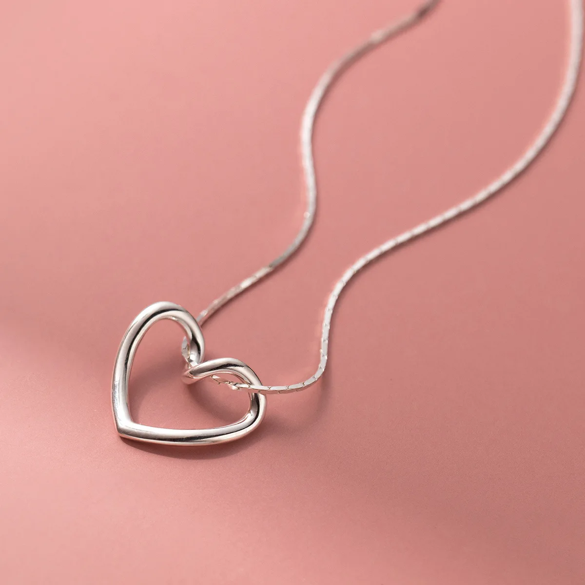 40cm-45cm Silver 925 Heart Pendant Necklace Minimalist Fashion 925 Silver Heart Pendant Necklace For Women Jewelry Beautiful
40cm-45cm Silver 925 Heart Pendant Necklace Minimalist Fashion 925 Silver Heart Pendant Necklace For Women Jewelry Beautiful
