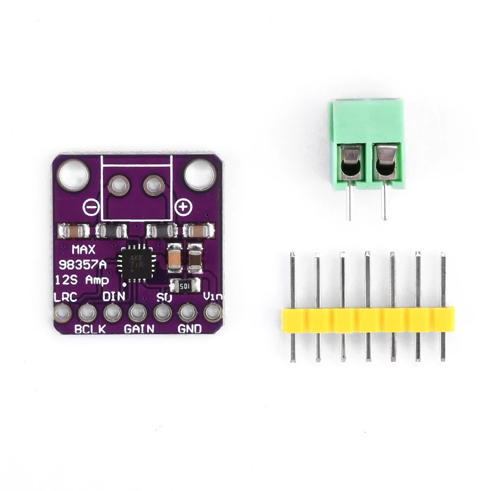 MAX98357 I2S Audio Amplifier Module Audio Amplifiers Filterless Class D Amplifier for Raspberry Pi ESP32
MAX98357 I2S Audio Amplifier Module Audio Amplifiers Filterless Class D Amplifier for Raspberry Pi ESP32