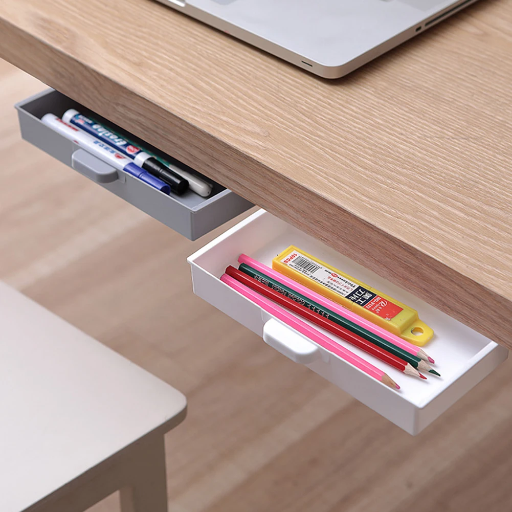 1PCS 9.25x4.13x1.38" ABS Under-Desk Drawer Organizer Self-adhesive Storage Box Supplies For Office Family Stationery-Cosmetics
1PCS 9.25x4.13x1.38" ABS Under-Desk Drawer Organizer Self-adhesive Storage Box Supplies For Office Family Stationery-Cosmetics