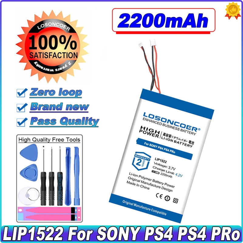 2200mAh LIP1522 Battery For Sony Playstation 4 PS4 PS4 Slim Dualshock 4 Wireless Controller CUH-ZCT1E, PS4 PRO PS4 Slim PRO 
2200mAh LIP1522 Battery For Sony Playstation 4 PS4 PS4 Slim Dualshock 4 Wireless Controller CUH-ZCT1E, PS4 PRO PS4 Slim PRO