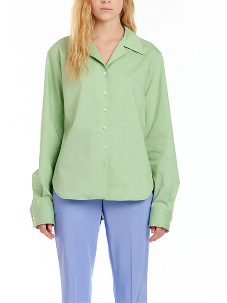 Basic Green Shirt for Women Elegant Blouses Ladies 2023 Early Spring New Long Sleeve Turn Down Collar Button Up Shirts Top
Basic Green Shirt for Women Elegant Blouses Ladies 2023 Early Spring New Long Sleeve Turn Down Collar Button Up Shirts Top