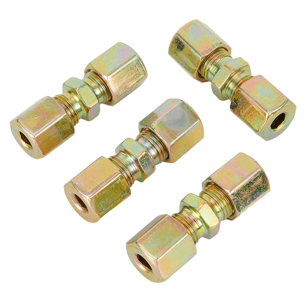 Connector Brake Line Connector 4pcs Brake Line Brake Line Connector Gold For Brake Pipe 4.75mm Steel Brake Line
Connector Brake Line Connector 4pcs Brake Line Brake Line Connector Gold For Brake Pipe 4.75mm Steel Brake Line