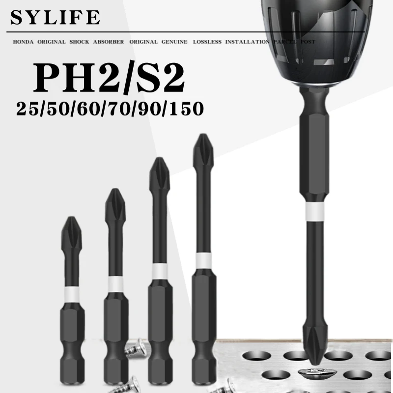 Magnetic Batch Head Impact Strong Cross PH2 High Hardness Screwdriver Set 25/50/60/70/90/150mm Anti Non-slip WaterProof Bits Set
Magnetic Batch Head Impact Strong Cross PH2 High Hardness Screwdriver Set 25/50/60/70/90/150mm Anti Non-slip WaterProof Bits Set