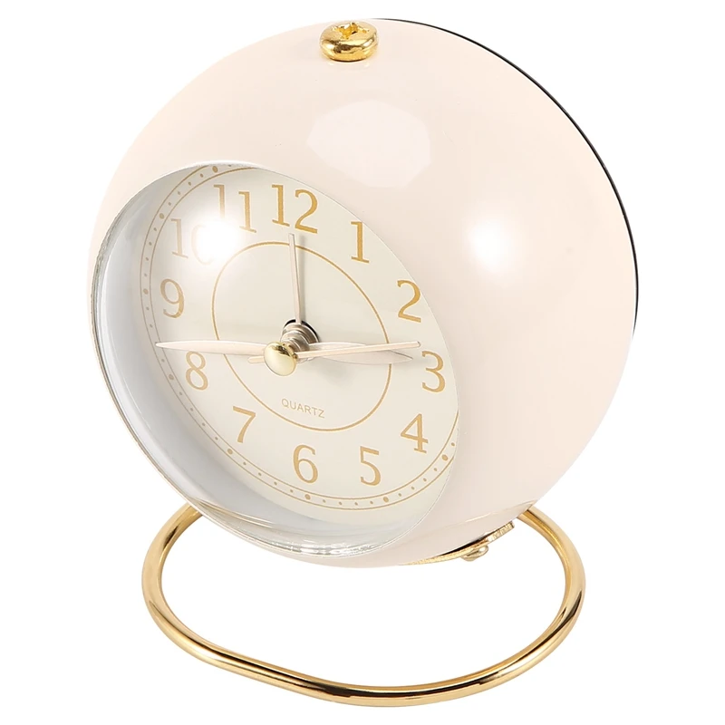 ABHU Small Table Clocks, Classic Non-Ticking Quartz Tabletop Analog Alarm Clock Desk Clock With Backlight For Bedroom Decor
ABHU Small Table Clocks, Classic Non-Ticking Quartz Tabletop Analog Alarm Clock Desk Clock With Backlight For Bedroom Decor