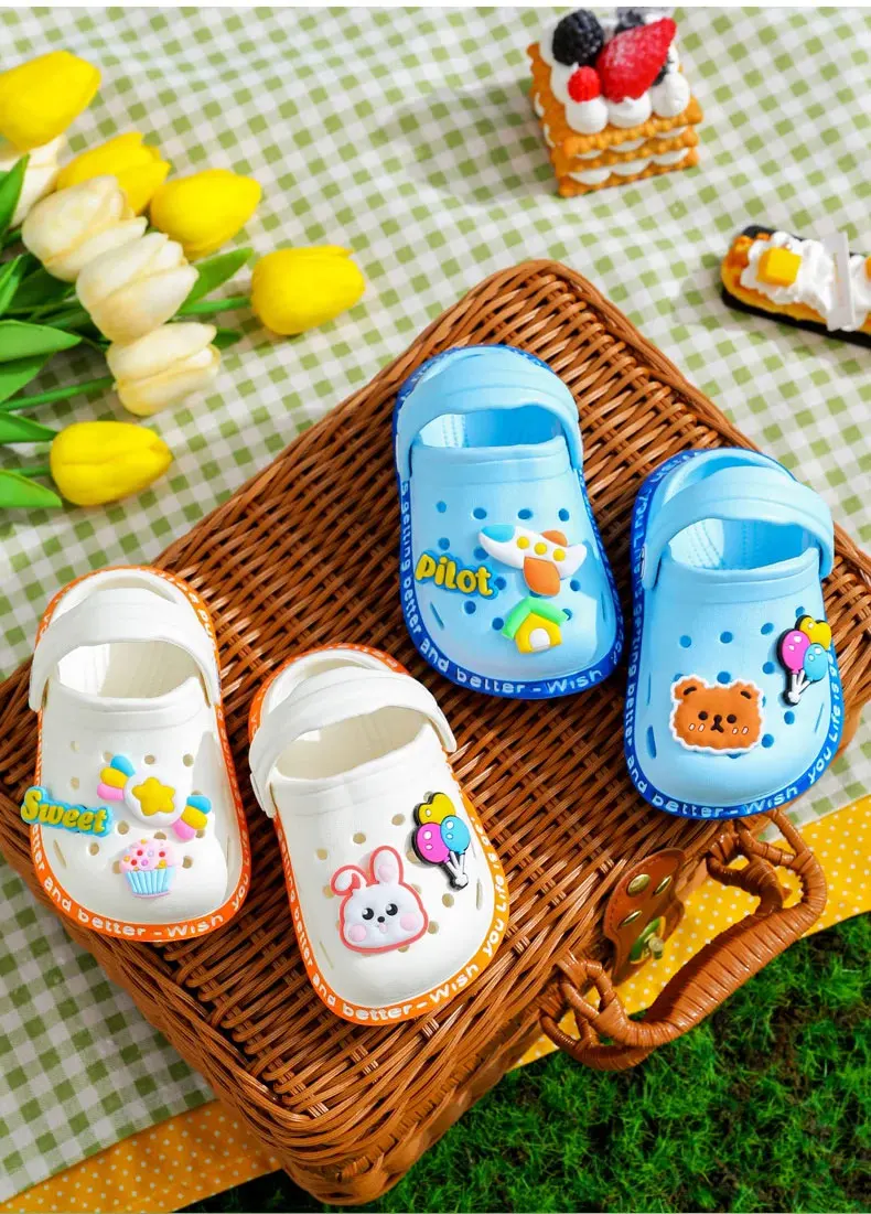 EVA Summer Kids Sandals Hole Children's Shoes Slippers Anti-Skid Cartoon DIY Design Hole Baby Shoes Sandy Beach For Boys Girls EVA Summer Kids Sandals Hole Children's Shoes Slippers Anti-Skid Cartoon DIY Design Hole Baby Shoes Sandy Beach For Boys Girls
