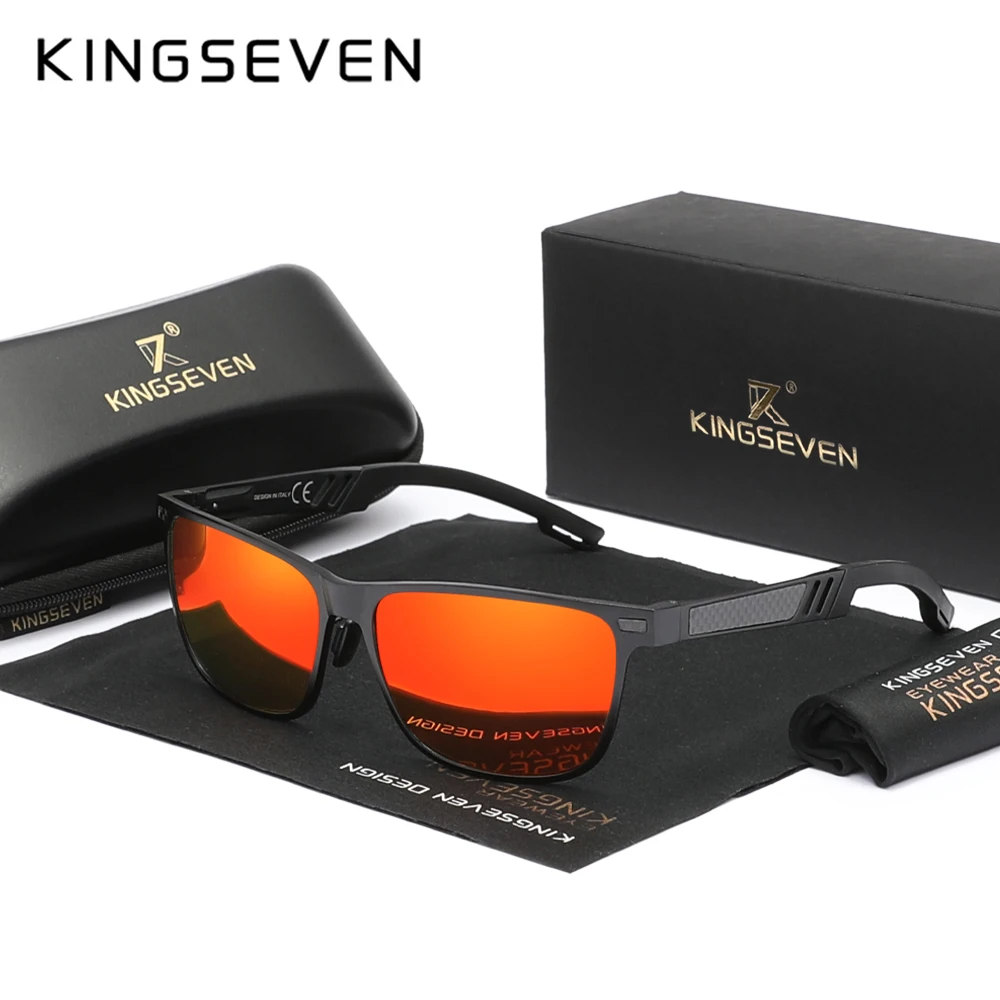 

KINGSEVEN Sunglasses For Men Driving Polarized Mirror Lnes Eye Protect UV400 Sports Glasses Special Design Goggle Women Eyewear