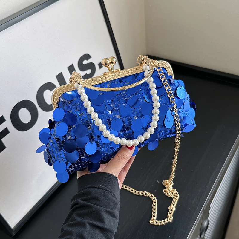 2024 New Silver Sequin Evening Clutch Bag For Women Fashion Chain Crossbody Bag Luxury Designer Shell Clip Party Purse Handbag
2024 New Silver Sequin Evening Clutch Bag For Women Fashion Chain Crossbody Bag Luxury Designer Shell Clip Party Purse Handbag