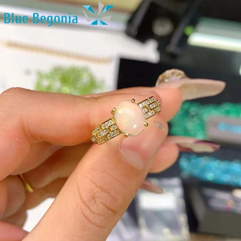 7*9MM Natural Australia Opal Ring 925 Sterling Silver Big Gemstone Jewelry for Women Wedding Engagement Gift
7*9MM Natural Australia Opal Ring 925 Sterling Silver Big Gemstone Jewelry for Women Wedding Engagement Gift