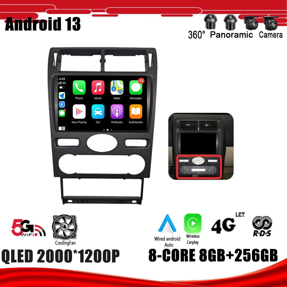 Navigation GPS DSP Carplay WIFI Car Radio Multimedia Player For Ford Mondeo 3 2004 - 2007 Android 13
Navigation GPS DSP Carplay WIFI Car Radio Multimedia Player For Ford Mondeo 3 2004 - 2007 Android 13