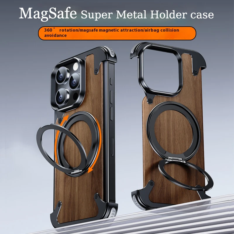 Магнитный чехол Magsafe для iPhone с поворотом на 360 °, автомобильный держатель для телефона 15 14 Pro Max, защитный чехол-каркас из металлического сплава орехового дерева
Магнитный чехол Magsafe для iPhone с поворотом на 360 °, автомобильный держатель для телефона 15 14 Pro Max, защитный чехол-каркас из металлического сплава орехового дерева