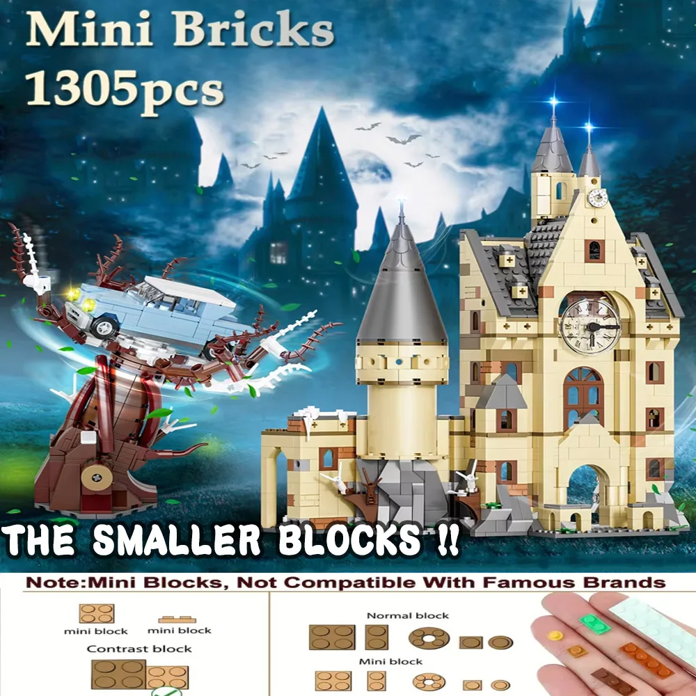 JQ20002 Creative Expert Magic Academy Bell Tower 1305pcs Mini Brick Model Harry Building Blocks Toys Christmas Gifts JQ20002 Creative Expert Magic Academy Bell Tower 1305pcs Mini Brick Model Harry Building Blocks Toys Christmas Gifts