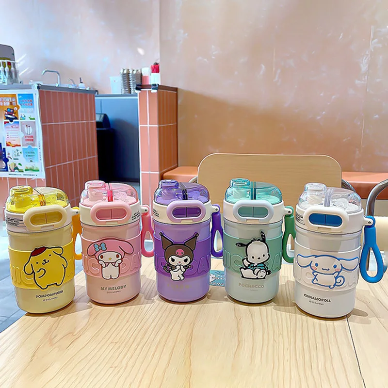 

Sanrio My Melody Kuromi Cinnamoroll Pochacco Purin Dog Thermos Cup 316 Stainless Steel Water Cup Sippy Double Drink Coffee Cups