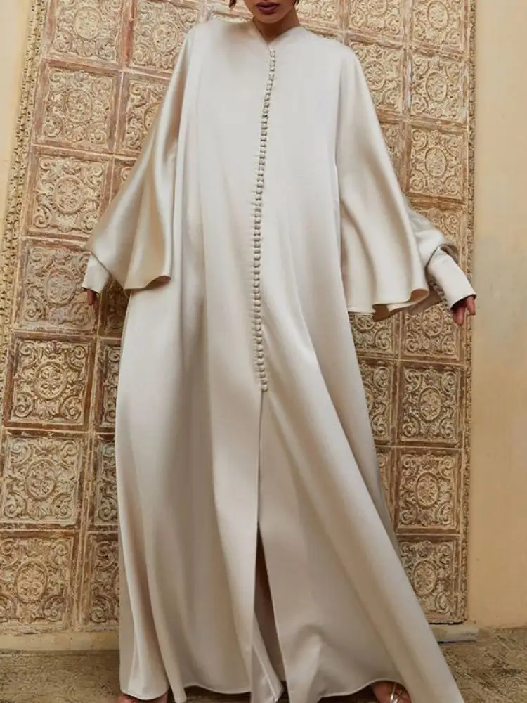 Missuoo 2024 New Women Muslim Wrap Dresses Solid Color Round Neck Batwing Sleeves Floor Length Evening Dresses Pleated Dress
Missuoo 2024 New Women Muslim Wrap Dresses Solid Color Round Neck Batwing Sleeves Floor Length Evening Dresses Pleated Dress