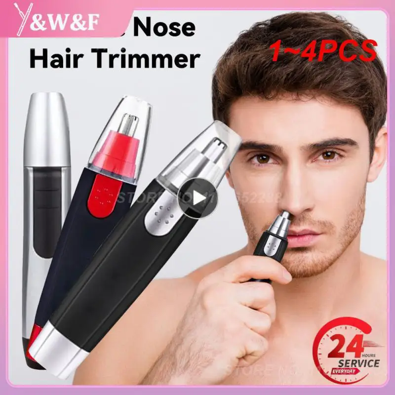 

1~4PCS Electric Nose Hair Trimmer Implement Shaver Clipper Men Women Ear Neck Eyebrow Trimmer Shaver Man Clean Trimer Razor