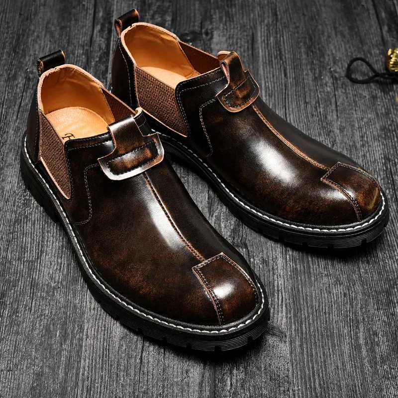 Retro men's leather shoes with convenient foot covering casual anti slip wear-resistant versatile leather shoes for man
Retro men's leather shoes with convenient foot covering casual anti slip wear-resistant versatile leather shoes for man