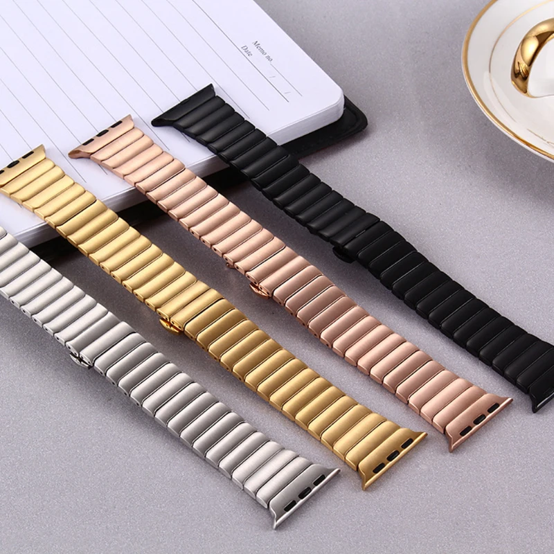 Metal Band for Apple Watch Band Ultra 8 7 6 5 4 SE 49mm 45mm 41mm 44mm 42mm 40mm No Gap Join Stainless Steel Bracelet Wristband
Metal Band for Apple Watch Band Ultra 8 7 6 5 4 SE 49mm 45mm 41mm 44mm 42mm 40mm No Gap Join Stainless Steel Bracelet Wristband