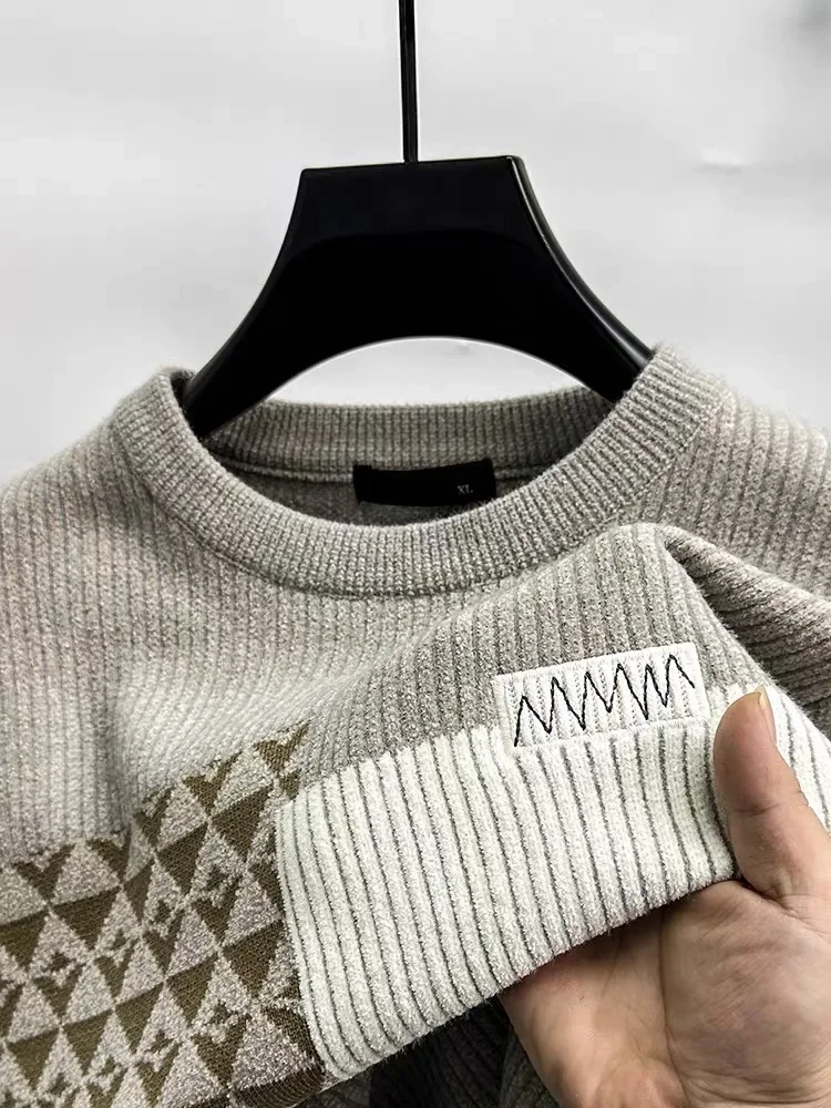 High end brand trend embroidery sweater men's 2023autumn winter new fashion Korean casual thickening round neck knitted pullover
High end brand trend embroidery sweater men's 2023autumn winter new fashion Korean casual thickening round neck knitted pullover