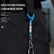 Outdoor Climbing Carabiner Keyrings Rope With Key Chain Mini Spring Clip Carabiner Hook Backpack Buckle Camping Tool
Outdoor Climbing Carabiner Keyrings Rope With Key Chain Mini Spring Clip Carabiner Hook Backpack Buckle Camping Tool