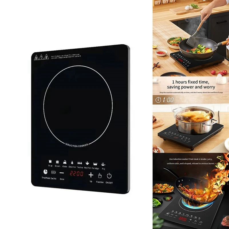 Portable Induction Cooktop 8Temp Touch Burner Cooker Countertop Burner Induction Hotplate Low Noise 2200W Sensor
Portable Induction Cooktop 8Temp Touch Burner Cooker Countertop Burner Induction Hotplate Low Noise 2200W Sensor