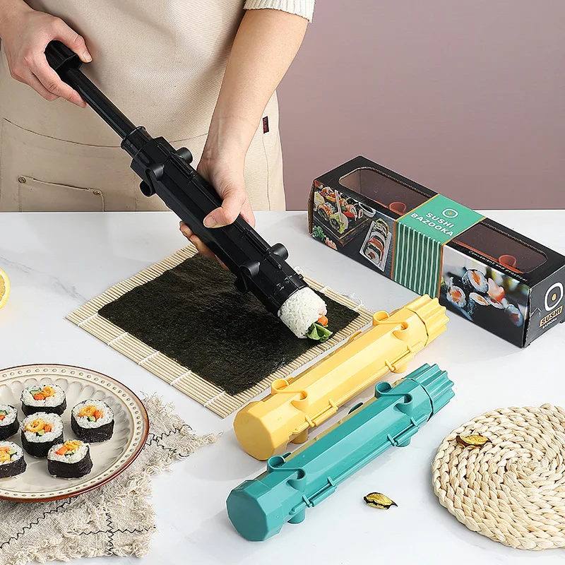 New Sushi Making Machine Japanese Roller Rice Mold Quick DIY Convenient Vegetable Meat Picnic Bento Kitchen Sushi Making Tools
New Sushi Making Machine Japanese Roller Rice Mold Quick DIY Convenient Vegetable Meat Picnic Bento Kitchen Sushi Making Tools