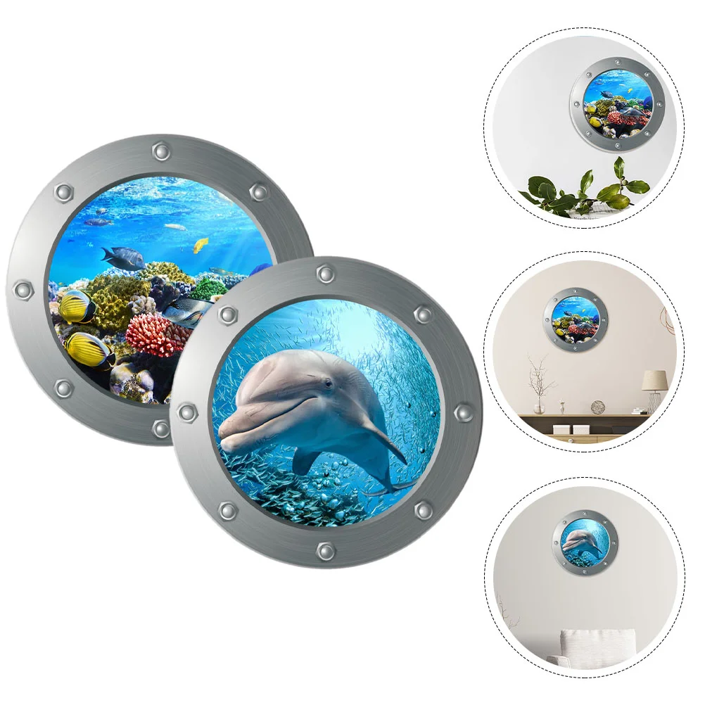 2pcs Ocean Wall Decal Ocean Animal Landscape Window Wall Stickers 3D Wall Stickers Decors
2pcs Ocean Wall Decal Ocean Animal Landscape Window Wall Stickers 3D Wall Stickers Decors