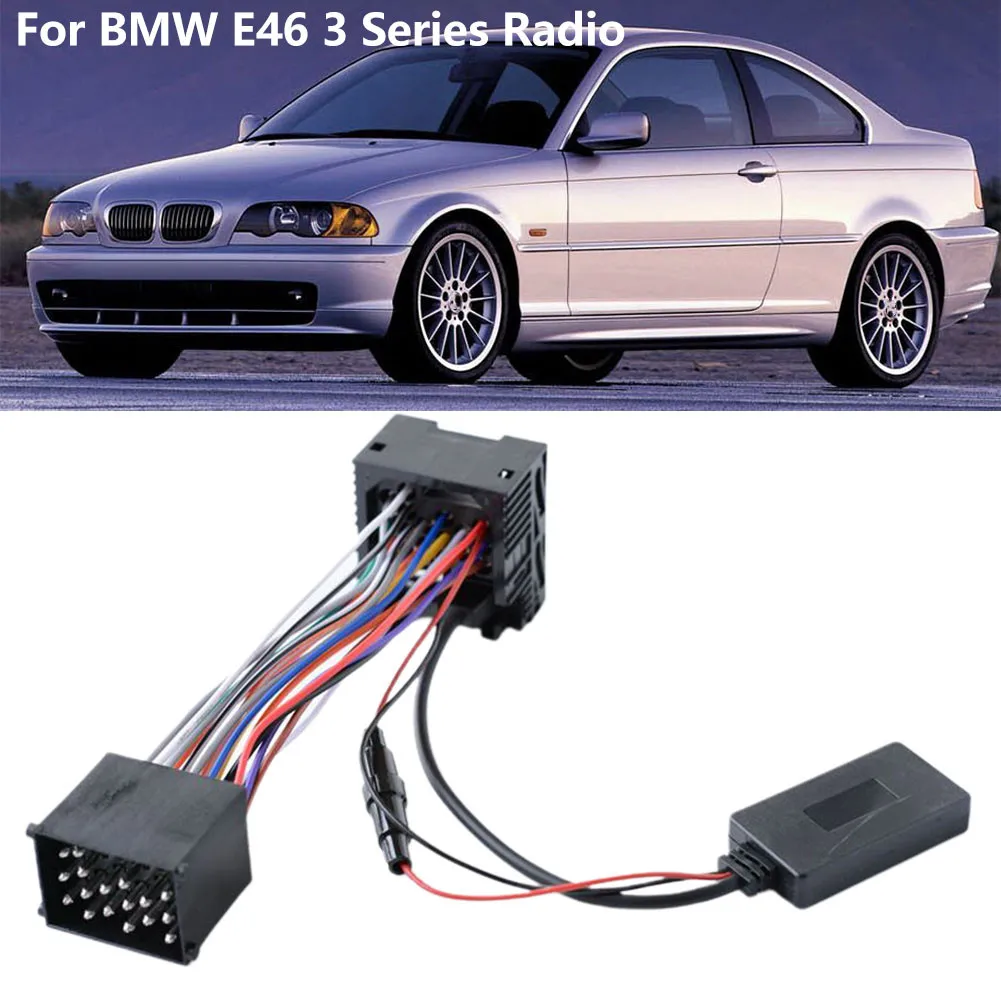 

Car Audio Cable For BMW E46 3 Series Radio Bluetooth 10 Pin Lossless AUX IN Audio Cable Adapter Replacement Part Cables