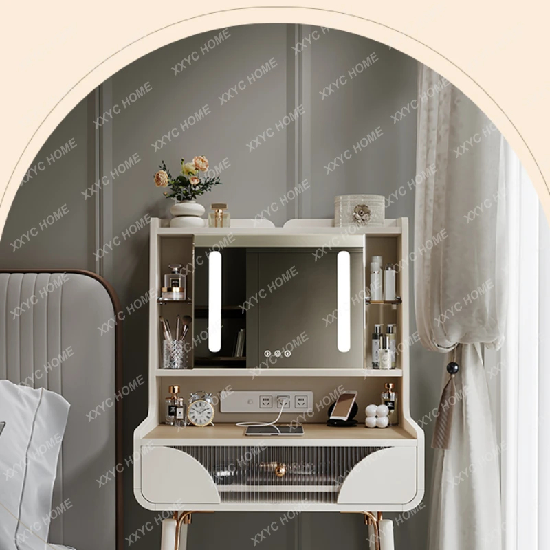 Cream Style Dressing Table Storage Cabinet Integrated Large Capacity Simple Modern Bedroom Makeup Table
Cream Style Dressing Table Storage Cabinet Integrated Large Capacity Simple Modern Bedroom Makeup Table