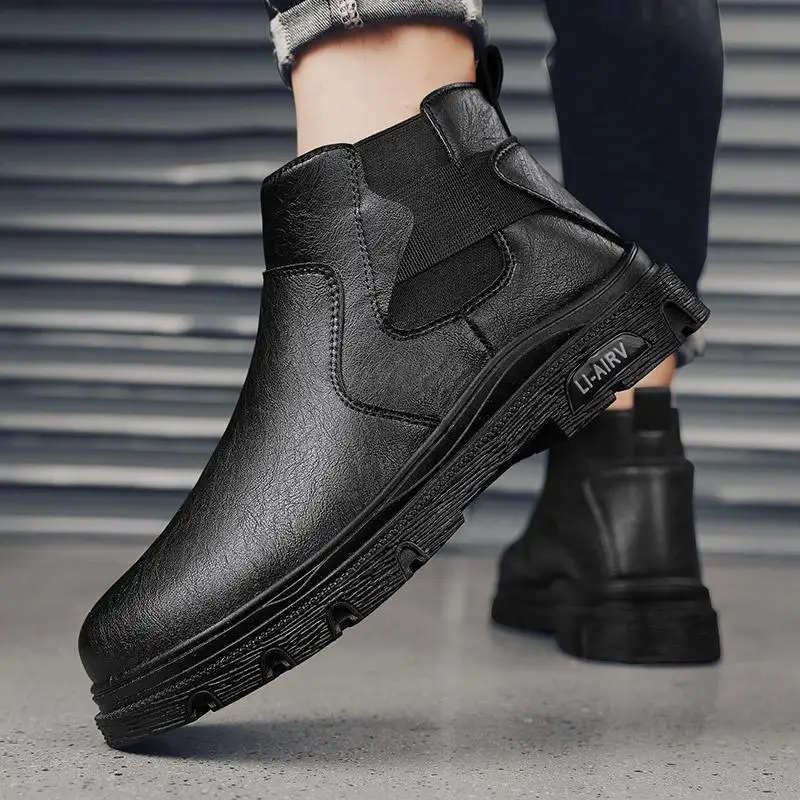 Мужская обувь с высоким верхом на весну и осень, ретро байкерские рабочие ботинки в британском стиле, увеличенные зимние рабочие ботинки
Мужская обувь с высоким верхом на весну и осень, ретро байкерские рабочие ботинки в британском стиле, увеличенные зимние рабочие ботинки