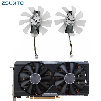 그래픽 카드 교체 선풍기 GPU 쿨러, GAA8B2U/GAA8S2U 4 핀 DC 12V 0.45A R9 380X 사파이어 R9 380 380X 2G/4G D5