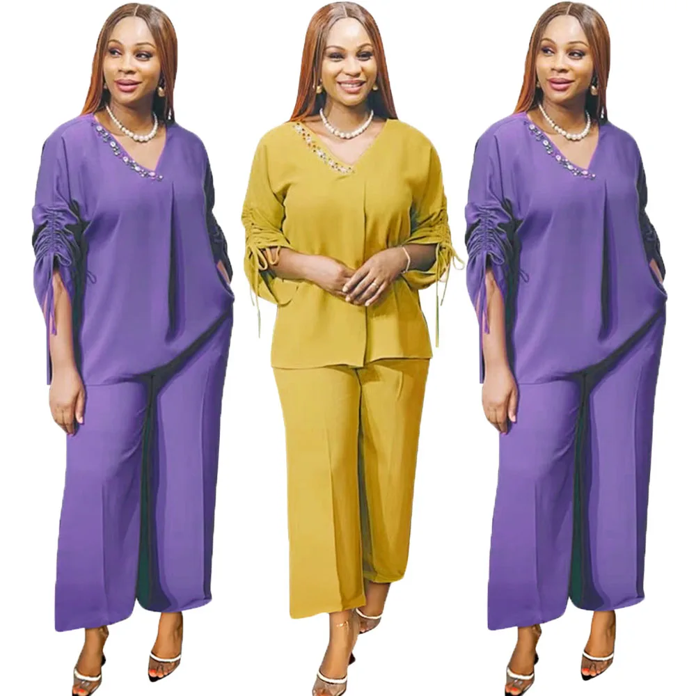 Plus Size African Clothes for Women Dashiki Ankara 2 PCS Sets Casual Loose Outfits 2023 Summer Fashion Tops Pants Trousers Suits
Plus Size African Clothes for Women Dashiki Ankara 2 PCS Sets Casual Loose Outfits 2023 Summer Fashion Tops Pants Trousers Suits