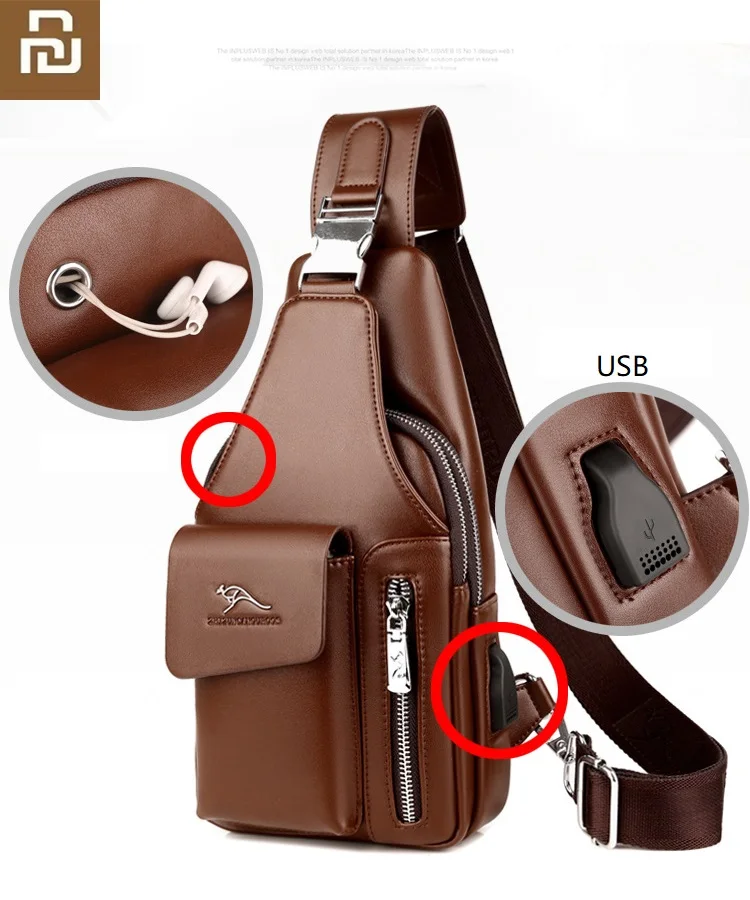 Fashion Luxury Men Chest Bag Shoulder Messenger Bag Casual Cowhide Leather Large Capacity USB Charging Crossbody Package
Fashion Luxury Men Chest Bag Shoulder Messenger Bag Casual Cowhide Leather Large Capacity USB Charging Crossbody Package