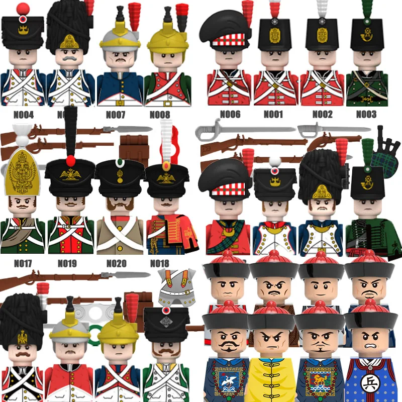 Napoleonic War French Dragoon Figures Russian Royal Medieval Military British Soldiers Pirate Army Equipment Weapons Bricks Toys
Napoleonic War French Dragoon Figures Russian Royal Medieval Military British Soldiers Pirate Army Equipment Weapons Bricks Toys