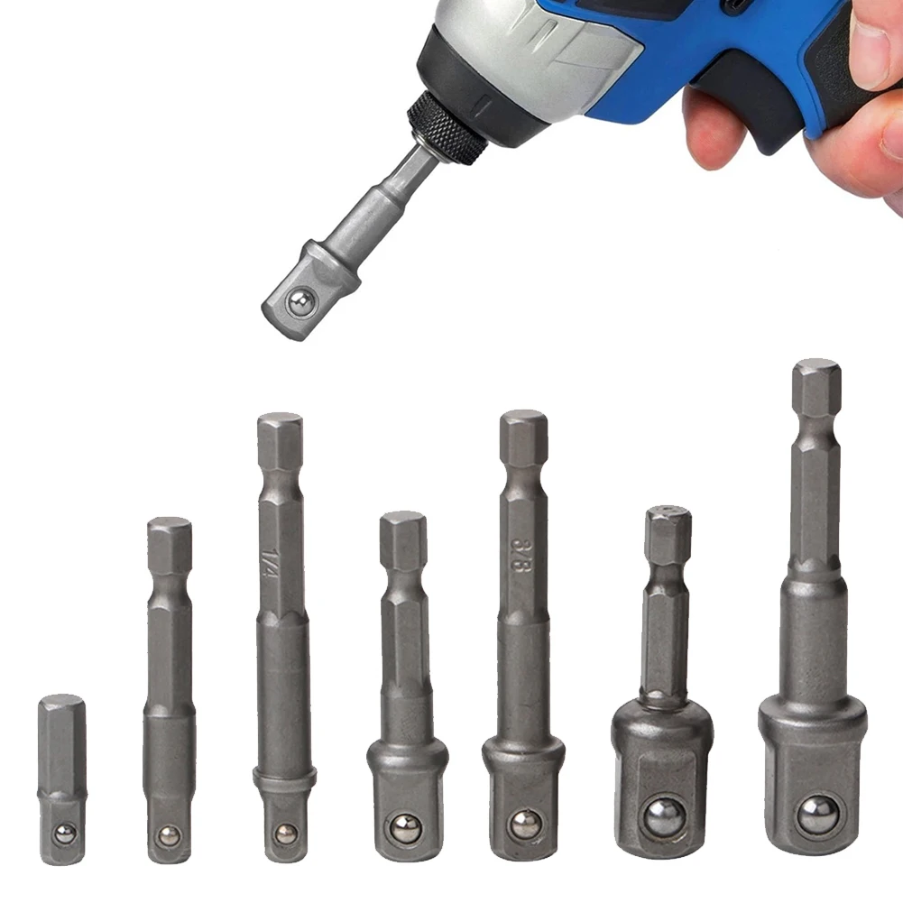 Drill Socket Adapter 1/4in Hex Shank Drill Bits Extension Bar Adapter For Impact Driver 1/2'' 3/8'' 1/4'' Hand Tools
Drill Socket Adapter 1/4in Hex Shank Drill Bits Extension Bar Adapter For Impact Driver 1/2'' 3/8'' 1/4'' Hand Tools