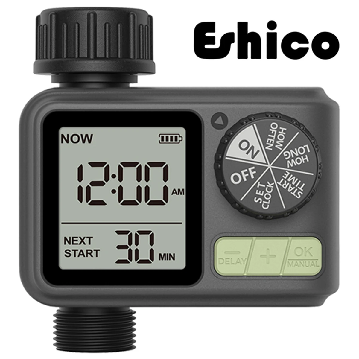 

1 Pcs HCT-M05 Automatic Water Timer 2024 Eshico Newest Sprinkler Smaller and Easy to Installation 4.72 x 3.94 x 2.56 inches