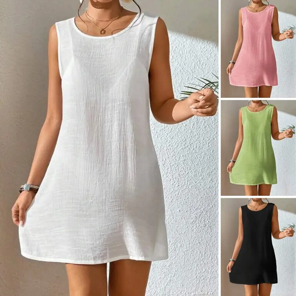 Polyester Sun Protection Clothing Sun Protection Beach Dress Backless Bikini Cover-up Women's Sleeveless Swimsuit Smock Soft
Polyester Sun Protection Clothing Sun Protection Beach Dress Backless Bikini Cover-up Women's Sleeveless Swimsuit Smock Soft