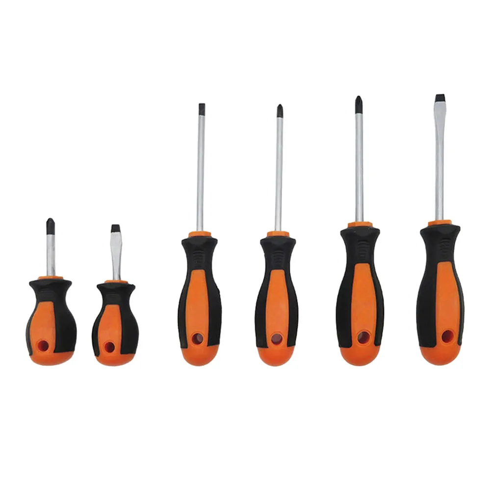 6Pcs Screwdriver 45/100mm Magnetic Cross Slotted Head Anti-slip Handle For Household Appliances Refrigerator Repairing Hand Tool
6Pcs Screwdriver 45/100mm Magnetic Cross Slotted Head Anti-slip Handle For Household Appliances Refrigerator Repairing Hand Tool