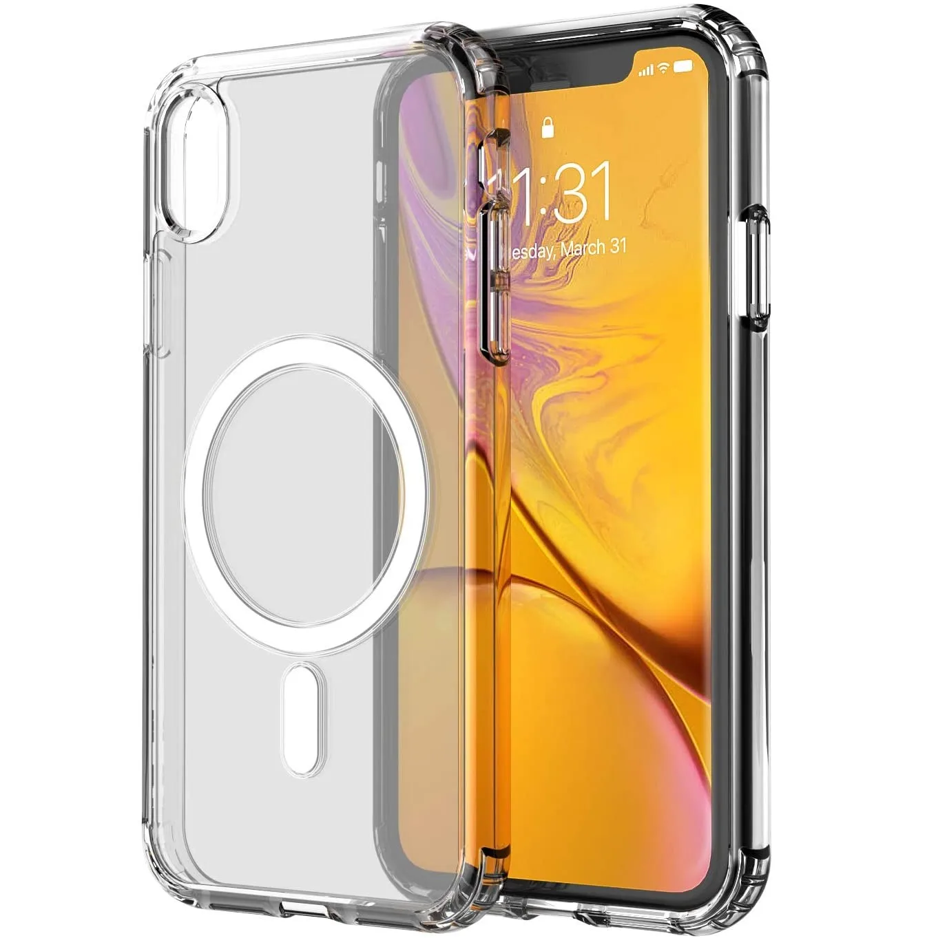 Mobile Case compatible with iPhone XR MagSafe Charging Support Anti drop and anti oil stains Half pack phone case
Mobile Case compatible with iPhone XR MagSafe Charging Support Anti drop and anti oil stains Half pack phone case