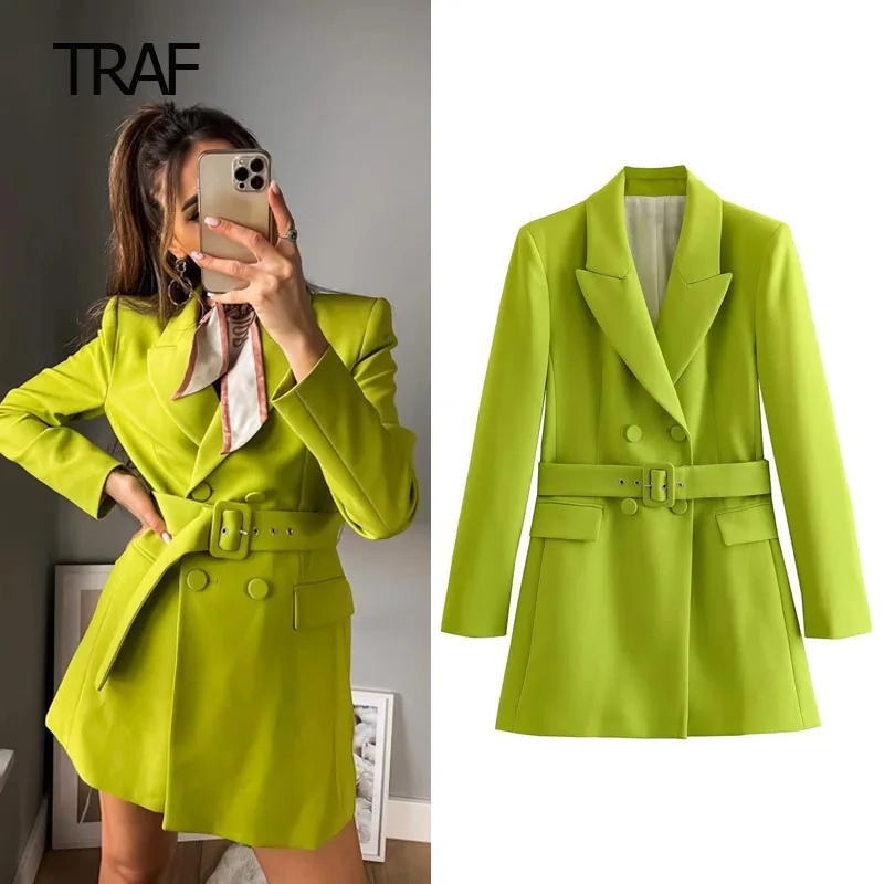 TRAF Women's Blazer Tailoring Autumn 2023 Blend Long Blazer Long Sleeve Top New In Outerwears Elegant Korean Style Luxury Blazer
TRAF Women's Blazer Tailoring Autumn 2023 Blend Long Blazer Long Sleeve Top New In Outerwears Elegant Korean Style Luxury Blazer