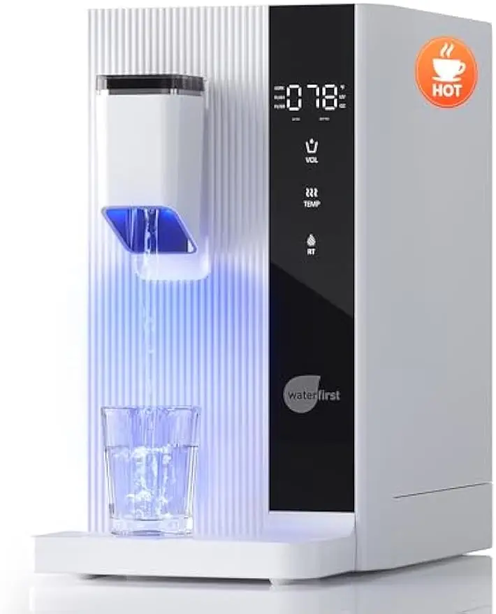 WaterFirst® Dr.Water Countertop Reverse Osmosis System, 3S Hot Instant Portable Water Filter System with UV, 5 Stages RO Water
WaterFirst® Dr.Water Countertop Reverse Osmosis System, 3S Hot Instant Portable Water Filter System with UV, 5 Stages RO Water