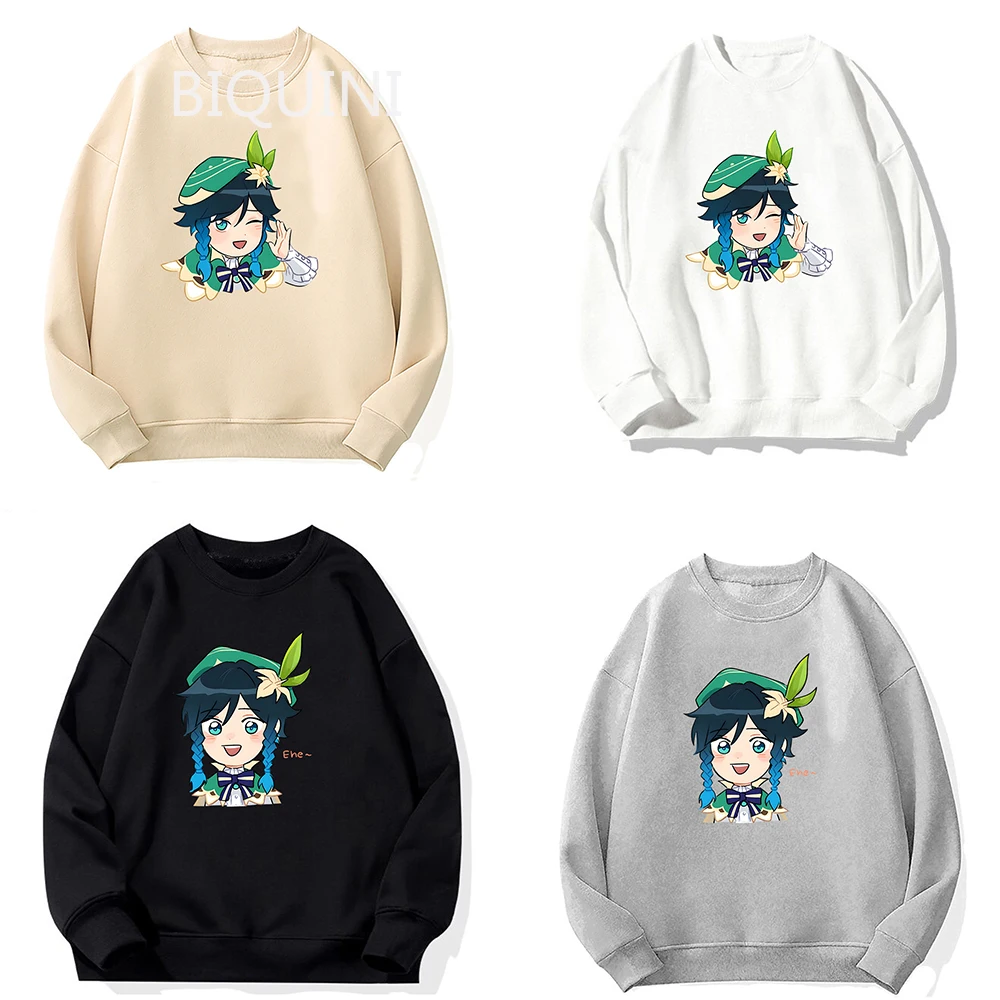 Genshin Impact Venti Print Hooded Women Men Casual Sweatshirt Spring Fleece Streetwear Game Fashion Unisex Hoodie O-neck Clothes
Genshin Impact Venti Print Hooded Women Men Casual Sweatshirt Spring Fleece Streetwear Game Fashion Unisex Hoodie O-neck Clothes