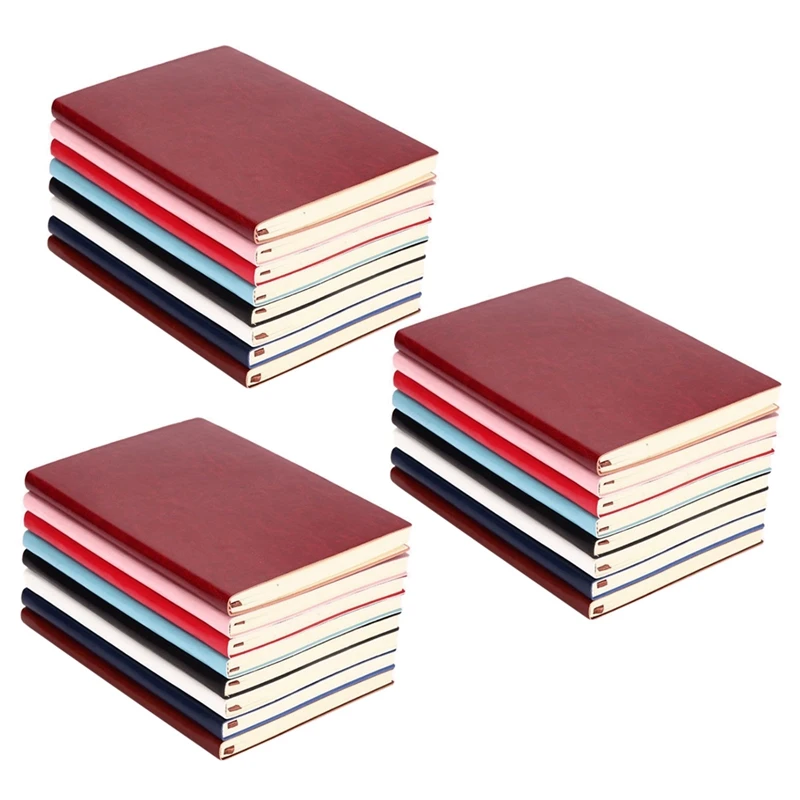 3X 6 Color Random Soft Cover PU Leather Notebook Writing Journal 100 Page Lined Diary Book
3X 6 Color Random Soft Cover PU Leather Notebook Writing Journal 100 Page Lined Diary Book