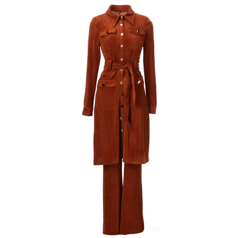 blazer and pants set formal suit for women Autumn Long Sleeve Lace-Up Coat + Strapless +Wide Leg Pants Casual three Piece Set 
blazer and pants set formal suit for women Autumn Long Sleeve Lace-Up Coat + Strapless +Wide Leg Pants Casual three Piece Set