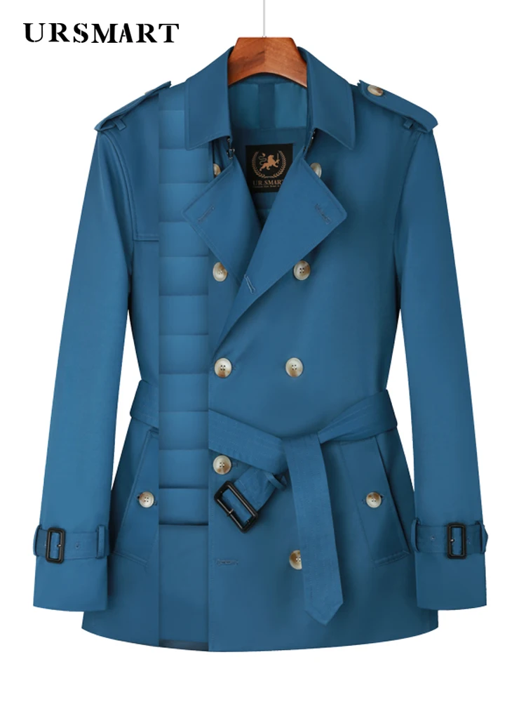 Short trench coat goose down coat men's double breasted thickened warm British windbreaker rain proof down jacket coat men
Short trench coat goose down coat men's double breasted thickened warm British windbreaker rain proof down jacket coat men